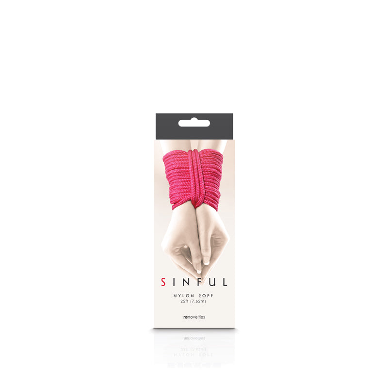 Sinful Nylon Rope 25' - Pink *
