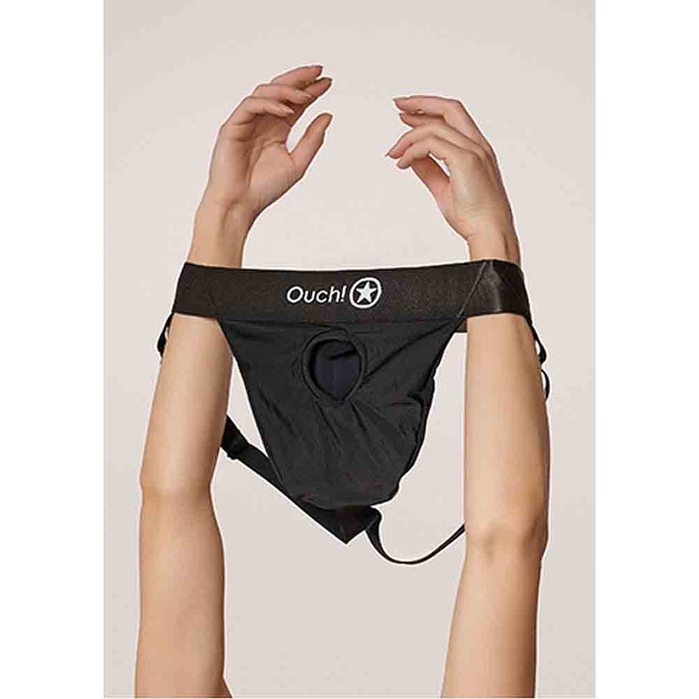 Vibrating Strap-on Open-Back Panty XL/2X