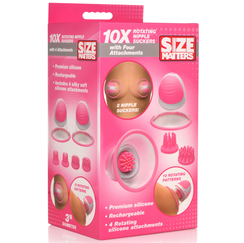 Rotating Silicone Nipple Suckers plus