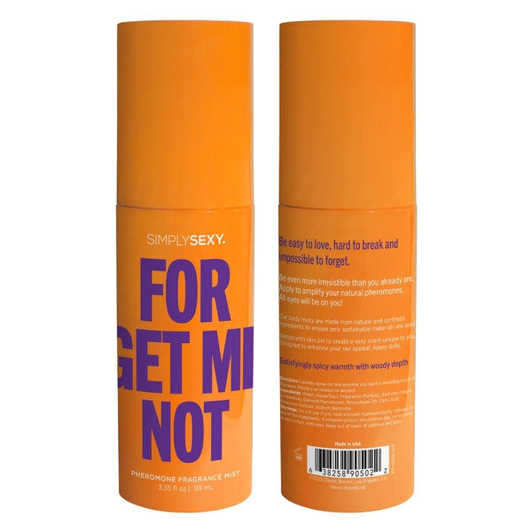 PHEROMONE BODY MIST - FORGET ME NOT - 3.35 floz | 99mL