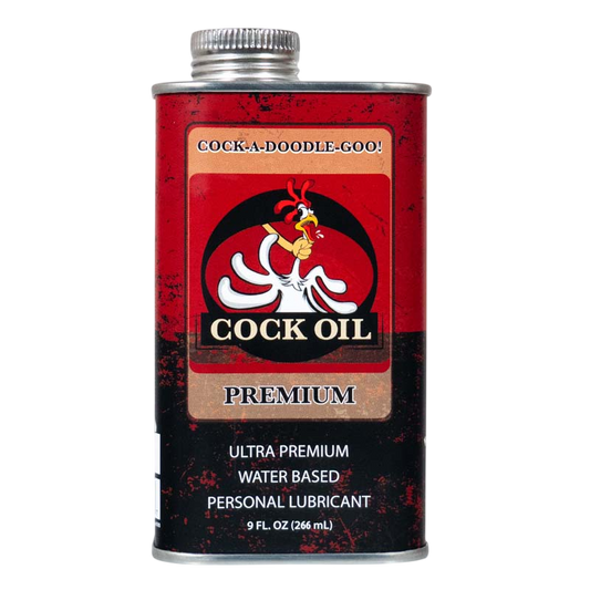 Cock Oil Water-Based Lubricant – Metal Can with Inner Plastic Liner 9 oz