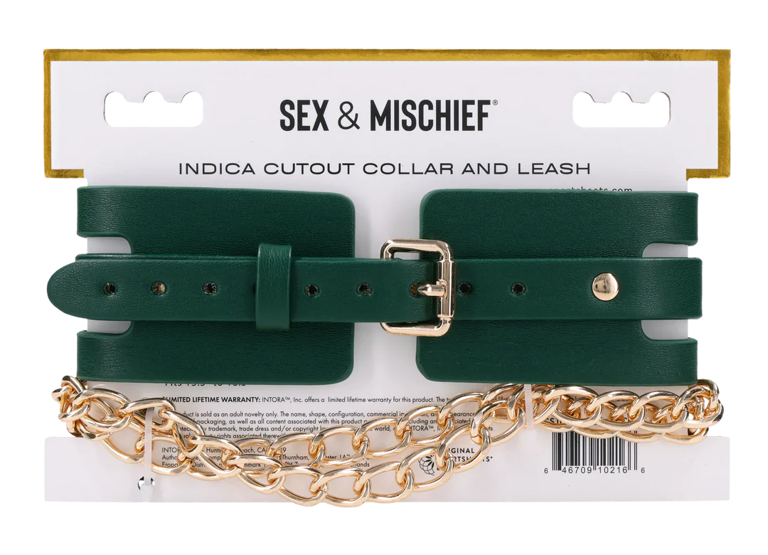 Indica Cutout Collar and Leash