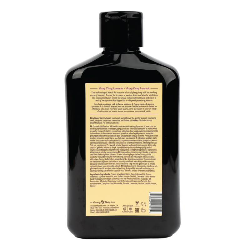 Hemp Seed at Night Massage Oil Aphrodisiac Collection Ylang Ylang Lavender 8.4oz / 250ml