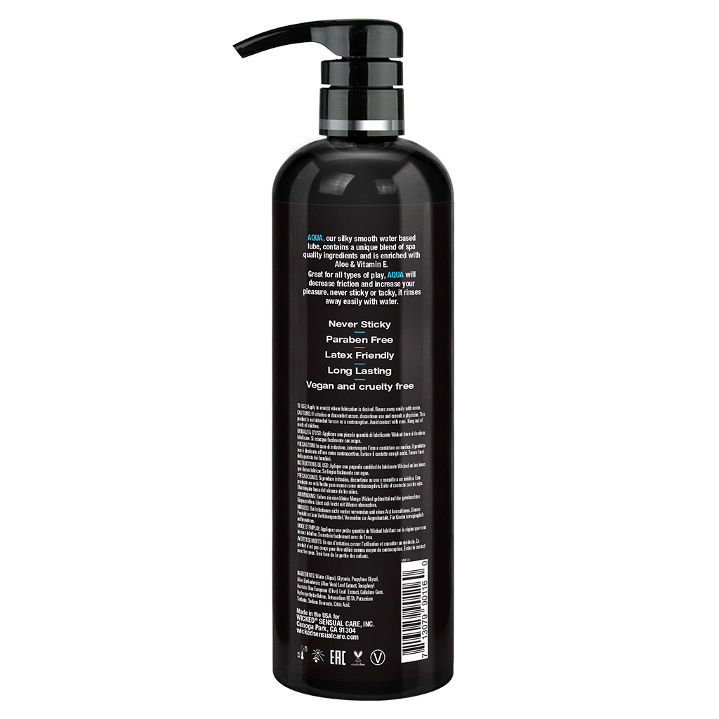 Aqua Water Based Lubricant  16oz