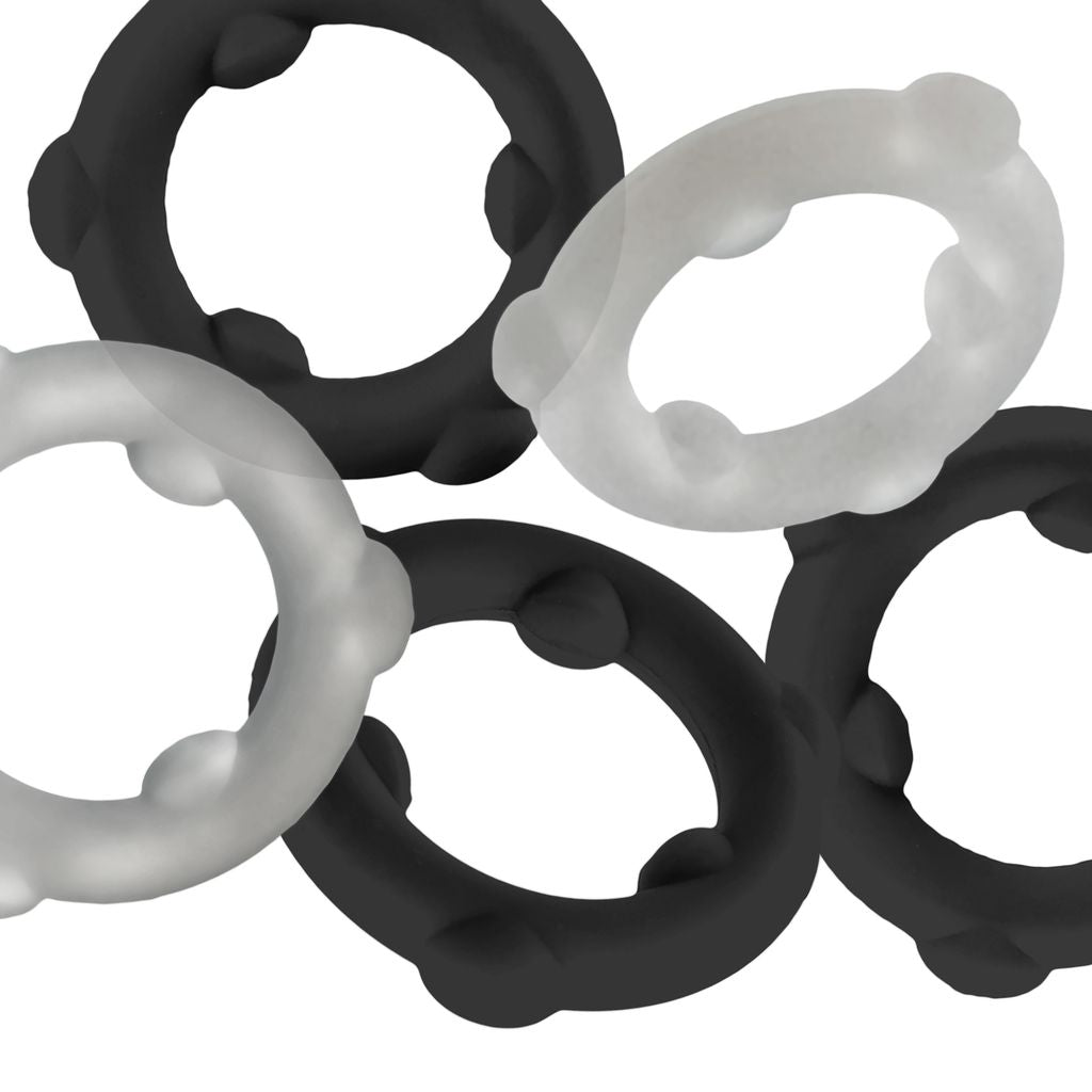 Gearheads 5-Pack Spinner Rings Black/Vapor