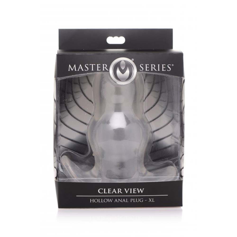 Clear View Hollow Anal Plug - X-Large