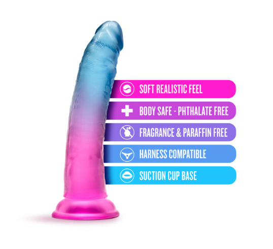 B Yours Beautiful Sky - 7" Dildo  Sunset