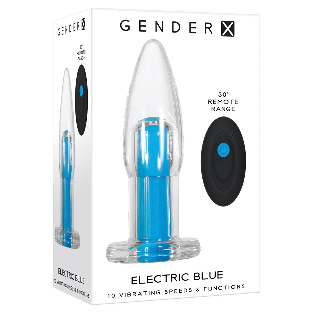 Gender-X  Electric Blue Vibrating Plug *