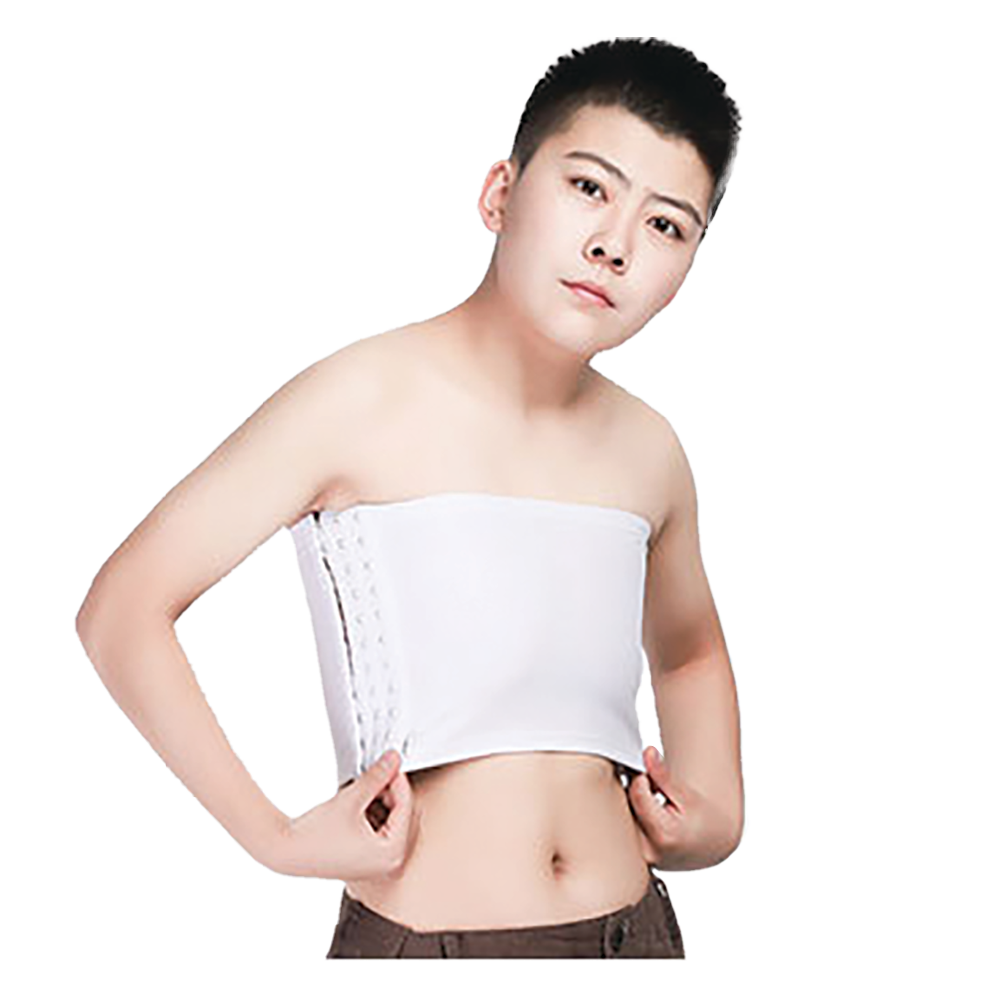 GF Strapless Chest Binder - White 3XL