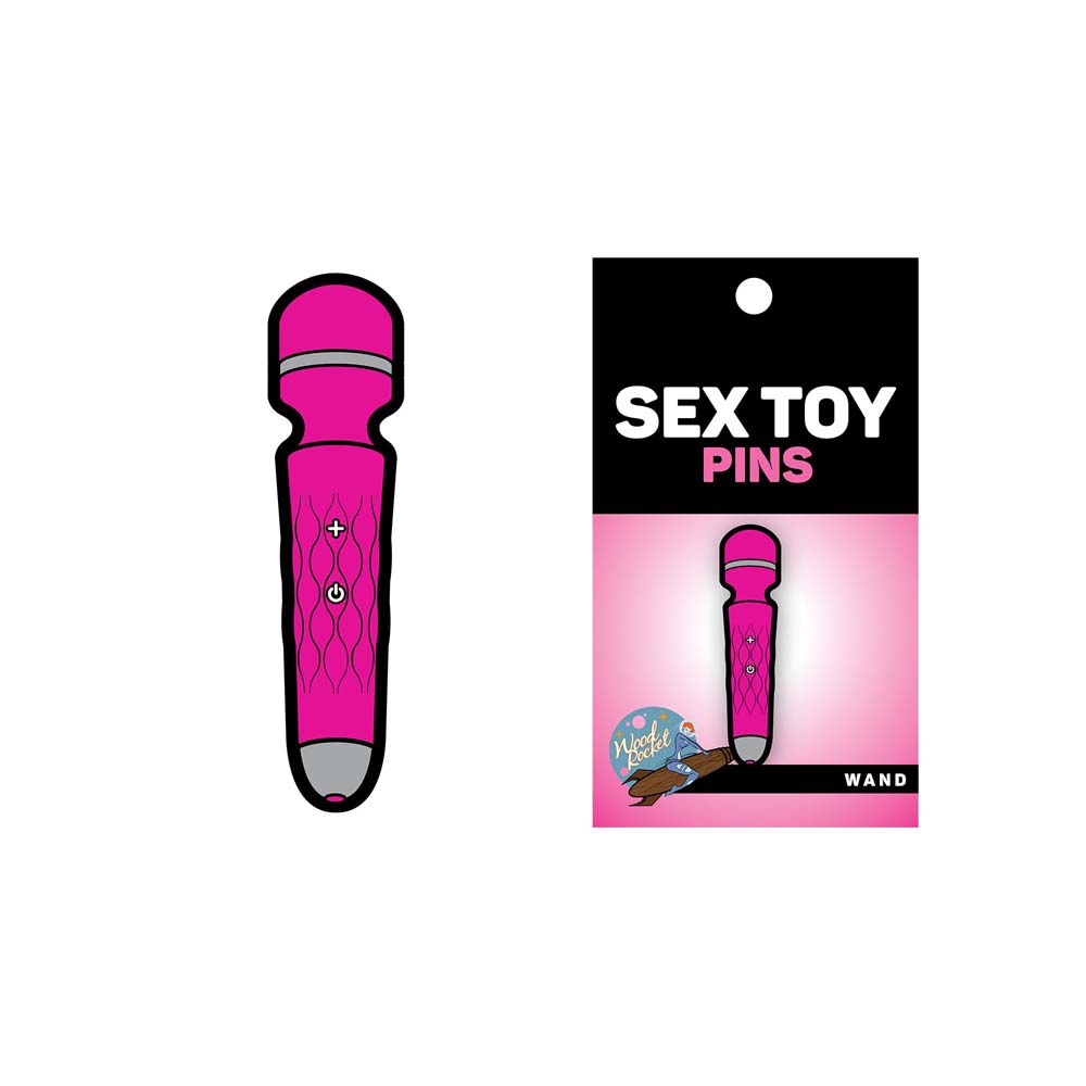 Enamel Pin: Pink Mini Wand Massager *