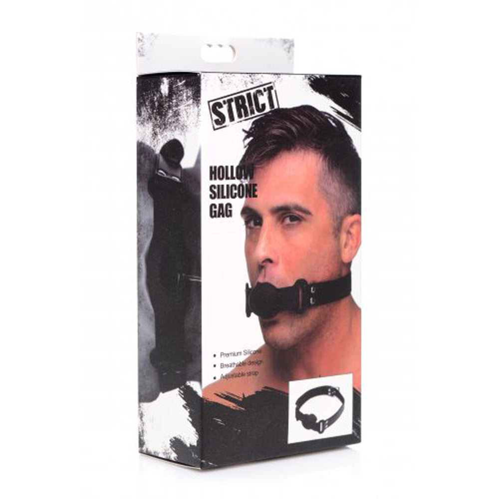 Strict Hollow Silicone Gag  *