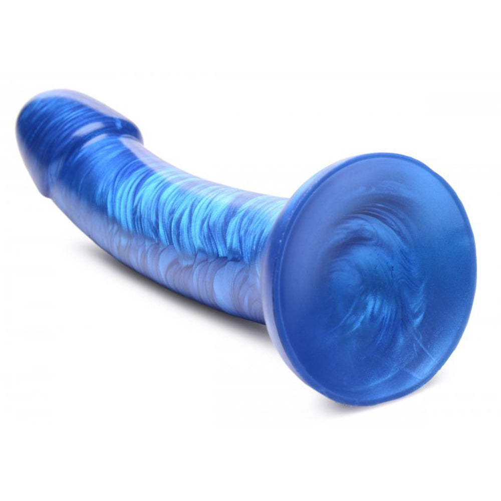 G-Tastic 7" Metallic Silicone Dildo Blue