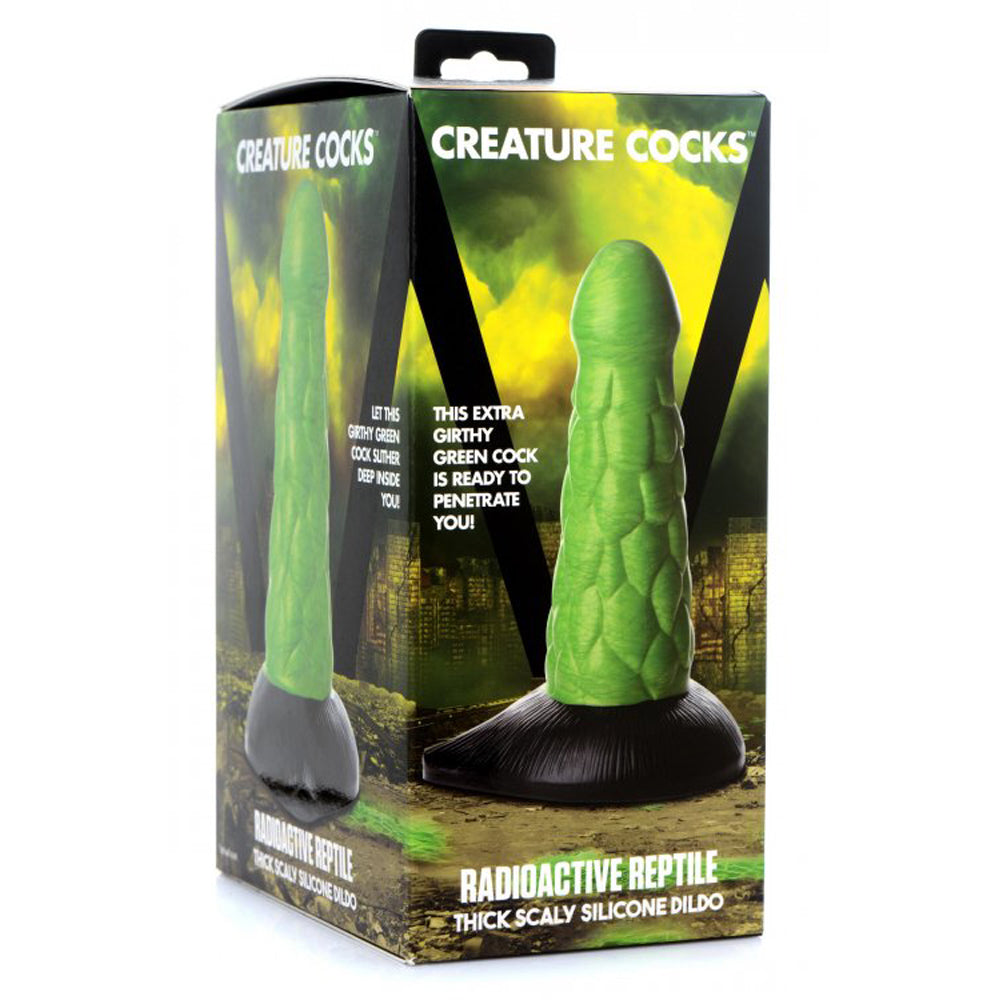 Radioactive Reptile Thick Scaly Dildo *