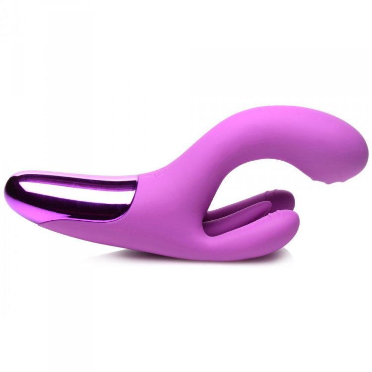 Triple Rabbit Vibrator - Purple  *