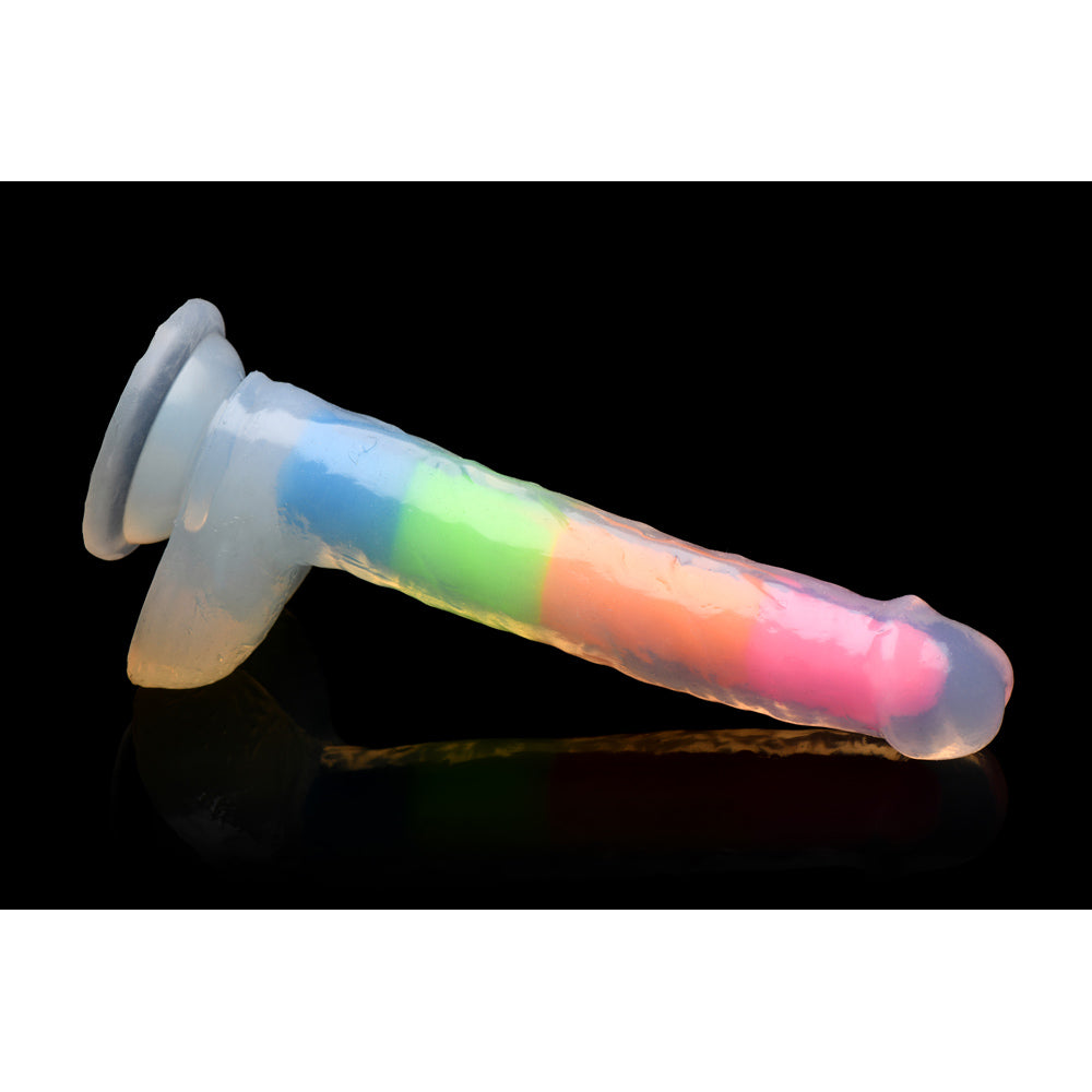 Lollicock 7" GID Rainbow Silicone balls*