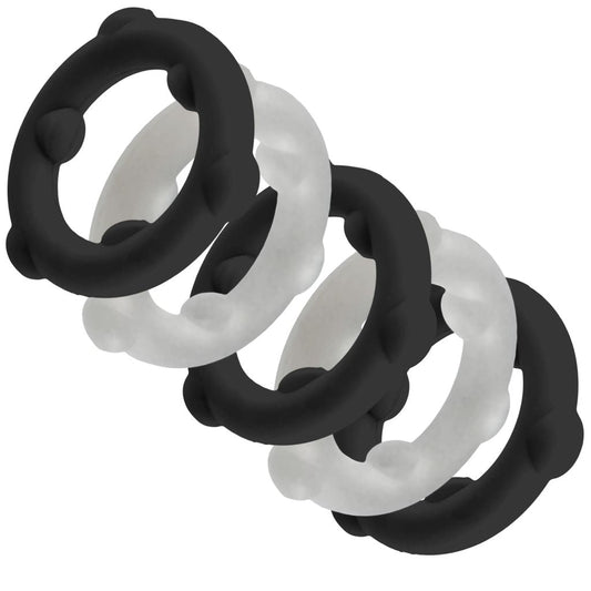 Gearheads 5-Pack Spinner Rings Black/Vapor