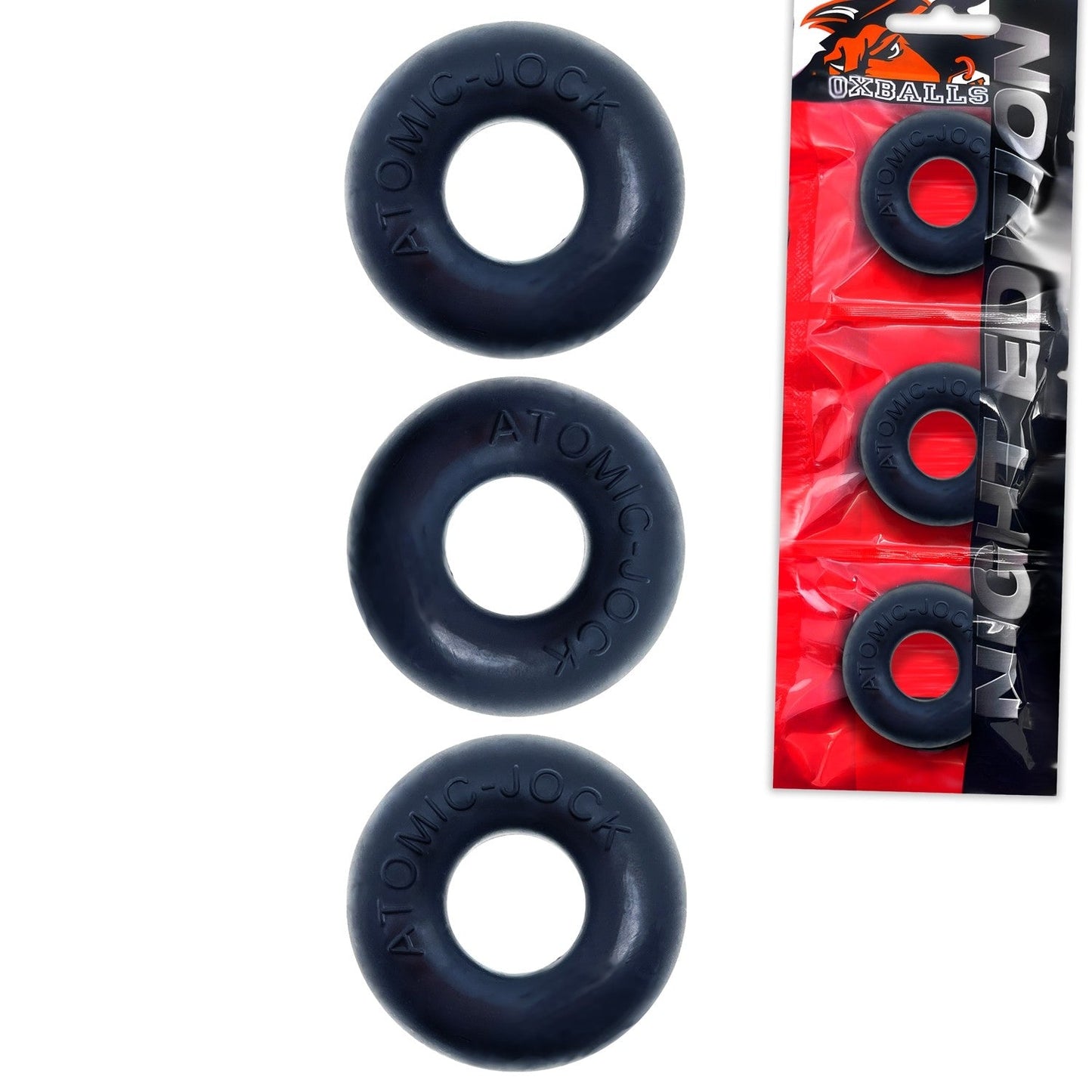 RINGER, cockring 3-pack - PLUS+SILICONE special edition -  NIGHT