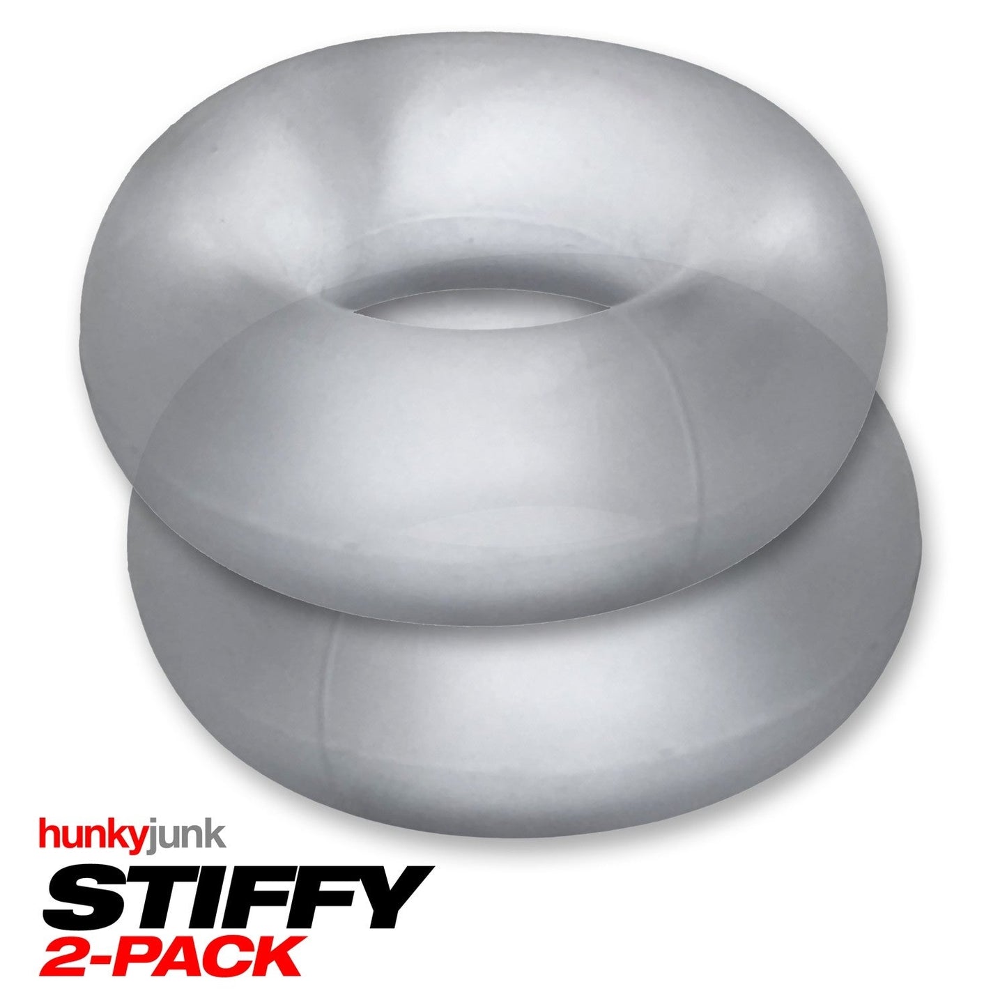 STIFFY 2-pack bulge cockrings - CLEAR ICE