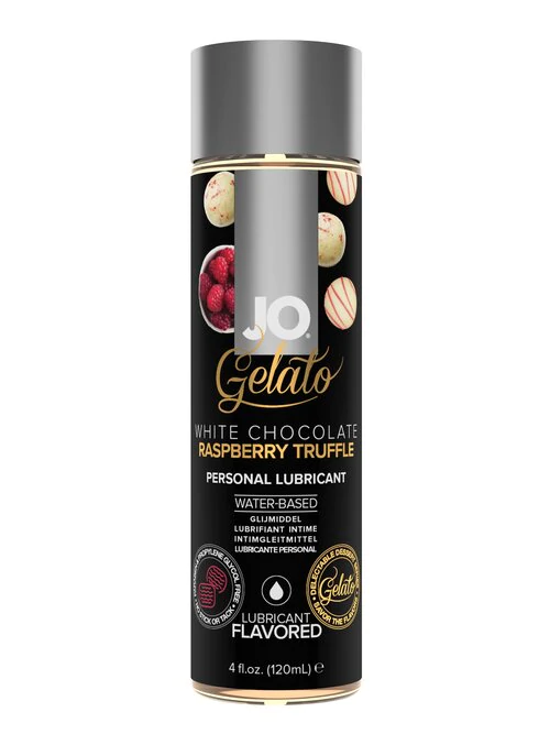 JO Gelato - White Chocolate Raspberry Truffle - Lubricant 4 floz / 120 mL